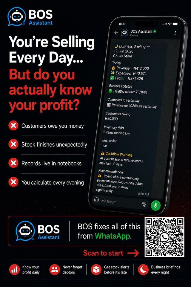BOS Assistant WhatsApp status highlight